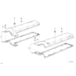 11121725002 Uszczelka pokrywy prawa BMW E31 E32 E38 750i 750iL 850Ci 850CSi - 11121725002 - Części oryginalne BMW Łódź | Sklep internetowy BMW