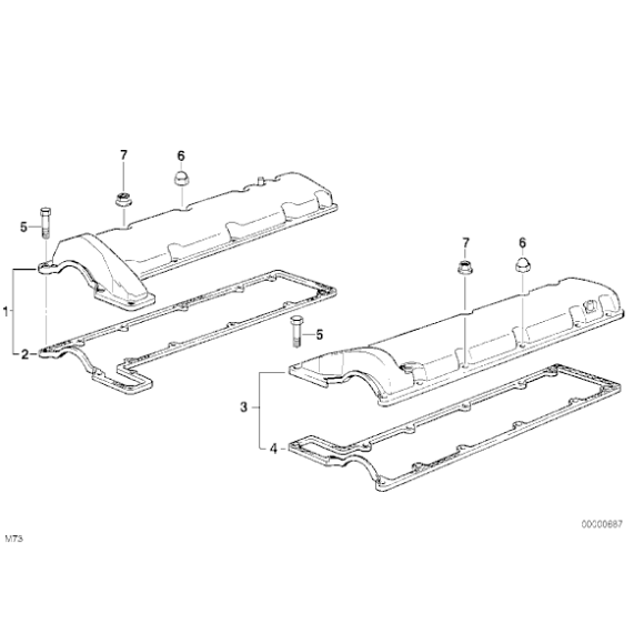 11121725002 Uszczelka pokrywy prawa BMW E31 E32 E38 750i 750iL 850Ci 850CSi - 11121725002 - Części oryginalne BMW Łódź | Sklep internetowy BMW
