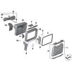 Pokrywa kufra centralnego Vario BMW K50 K51  - 77438523727