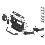 Pokrywa kanału powietrza BMW F15 F16 X5 X6 25d 28iX 35dX 40dX 50iX - 51647326554