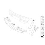 51116800135 Spoiler przód środkowy MINI R50 Cooper One 1,4i 1,6i - 51116800135 - Części oryginalne BMW Łódź | Sklep internetowy BMW