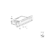 Pokrętło radia BMW Professional CD BMW E81 E82 E87 E88 E90 E91 E92 E93 - 65129284679