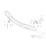 Śruba belki zderzaka przód BMW E46 316 318 320 323 325 328 330 M3 - 51117007219