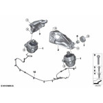 Poduszka silnika lewa BMW G42 G20 F21 G22 G23 G26 B47 B48 - 22117582317