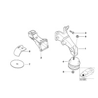 Poduszka silnika BMW E36 E46 Z4 E85 320i 323i 325i 328i 330i M50 M52 M54 - 22116779970