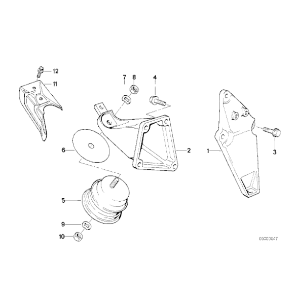 Poduszka silnika BMW E30 318is - 11811137076