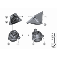 Poduszka silnika prawa BMW F10 F10N F11 F11N 525dX 520dX N47N - 22116856328