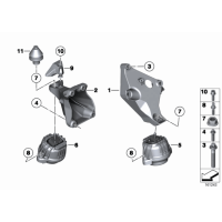 Poduszka silnika prawa BMW F20 F21 F22 F30 F31 F32 F34 F36 114 116 118 120 125 218 220 225 316 318 320 325 328 420 428 418 - 221