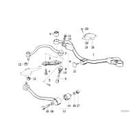 Tuleje wahacza przód BMW E34 E32 530i 535i 525tds 540i 730i 735i - 31121139456