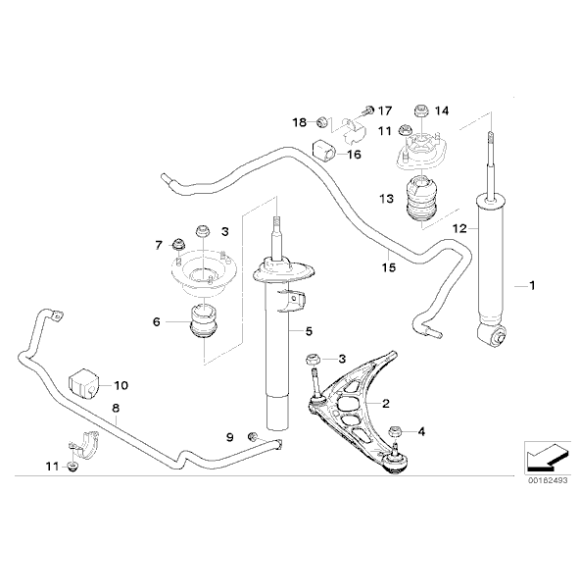 Guma stabilizatora przód BMW E46 Sport 316 318 320 323 325 330 Z4 - 31351094556