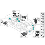 Podstawa pokrywy B+ BMW F15 F16 F25 F26 F85 F86 X3 X4 X5 X6 25 28 30 35 40 50 28 - 61139292350