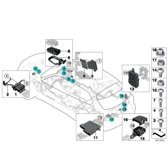 Podstawa pokrywy B+ BMW F15 F16 F25 F26 F85 F86 X3 X4 X5 X6 25 28 30 35 40 50 28 - 61139292350