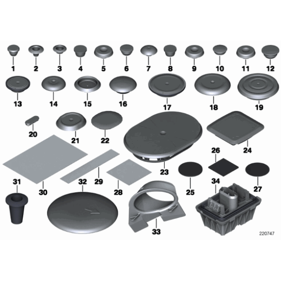51717169981 Podstawa podnośnika lewarka BMW E88 E93 F12 F20 F21 F22 F30 F23 F31 F32 F33 F36 F34 MINI G30 - 51717169981 - Części oryginalne BMW Łódź | Sklep internetowy BMW