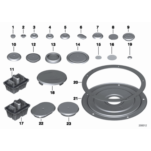 Podstawa podnośnika BMW E90 E91 E87 E81 E88 E82 X1 F10 F11 F06 F07 F13 F12 F48 F54 MINI - 51717123311