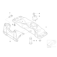 Poduszka skrzyni biegów BMW E38 E39 E65 730i 740i 750i 535i 540i 735i V8 - 22316771130