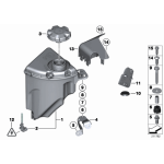 17137647284 Zbiornik wyrównawczy płynu chłodniczego BMW F10 F01 F11 730i 523i 530i N52N - 17137647284 - Części oryginalne BMW Łódź | Sklep internetowy BMW