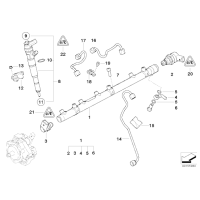 Czujnik ciśnienia BMW E46 E60 E65 X3 E87 E90 - 13537787167