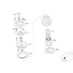Osłona amortyzatora przód BMW E39 520 523 525 528 530 - 31331091868