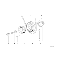Pasek klinowy BMW E34 520 525 M20 - 11231717016