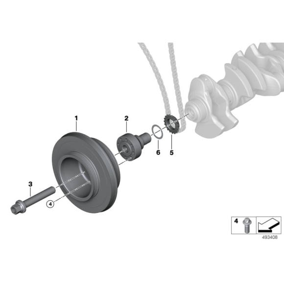Podkładka amortyzatora drgań BMW E60 E61 E70 E71 E82 E84 E90 E91 E92 F01 F02 F06 F07 F10 F11 F16 F20 F80 F30 - 11238090136