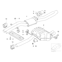 Uchwyt mocowanie tłumika BMW E46 F82 M4 F80 M3 316 318 320 323 325 328 330 - 18207503246
