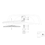 61628220830 Ramię wycieraczki szyby tylnej BMW E46 touring 316 318 320 323 325 330 - 61628220830 - Części oryginalne BMW Łódź | Sklep internetowy BMW
