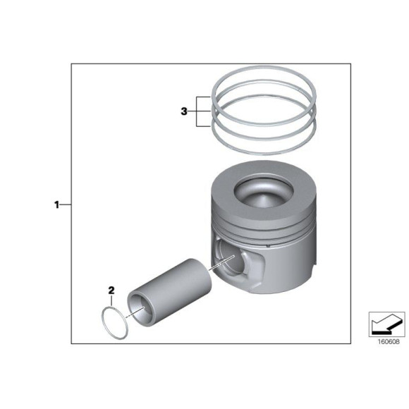 11258506123 Pierścienie tłokowe komplet BMW E70 E71 F01 F10 F11 F15 F16 X5 X6 - 11258506123 - Części oryginalne BMW Łódź | Sklep internetowy BMW