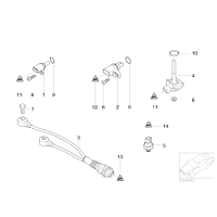 Czujnik poziomu oleju BMW E46 E87 E90 X1 1,6 1,8 2,0 - 12617501786