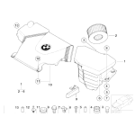 13717503141 Filtr powietrza BMW E46 316i 318i 318ti N40 N42 N45 N46 - 13717503141 - Części oryginalne BMW Łódź | Sklep internetowy BMW
