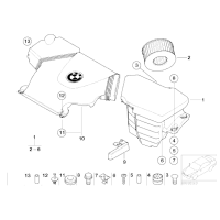 Filtr powietrza BMW E46 316i 318i 318ti N40 N42 N45 N46 - 13717503141