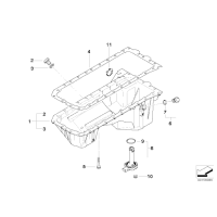 11137548031 Uszczelka miski BMW E60 E65 E87 E81 E90 X5 X6 323 325 328 330 335 125 128 130 523 525 528 530 535 - 11137548031 - Części oryginalne BMW Łódź | Sklep internetowy BMW