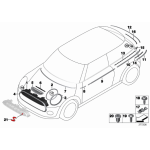 51137300632 Pierścień ozdobny reflektora prawy MINI F55 F56 F57 Cooper One - 51137300632 - Części oryginalne BMW Łódź | Sklep internetowy BMW