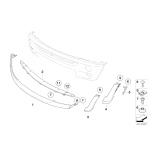 51117130315 Spoiler środkowy przód MINI R52 R53 Cooper S - 51117130315 - Części oryginalne BMW Łódź | Sklep internetowy BMW