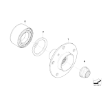 Łożysko koła przód BMW E90 325xi 330xi 335xi E60 530xd 525xd E53 X5 31226783913 31226783913 Części oryginalne BMW Łódź | Sklep internetowy BMW