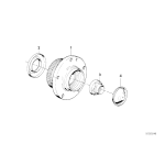 31226757024 Piasta koła przód E36 E46 - Oryginał BMW - 31226757024 - Części oryginalne BMW Łódź | Sklep internetowy BMW