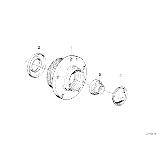 31226757024 Piasta koła przód E36 E46 - Oryginał BMW - 31226757024 - Części oryginalne BMW Łódź | Sklep internetowy BMW