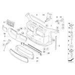 Kanał powietrza górny pod atrapą BMW E90 E91 E90N E91N 316 318 320 323 325 328 330 335 - 51117134099