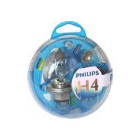 ZESTAW ŻARÓWEK H4 12V +POMARAŃCZOWA PHILIPS ESSENTIAL BOX