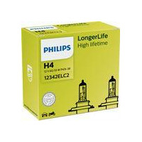 ŻARÓWKA H4 12V/60/55W P43T-38 PHILIPS LONGERLIFE P43T-38 KPL 2 SZ.