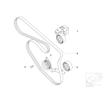 Napinacz paska micro BMW E46 E90 E87 316 318 118 120 116 X3 N40 N46 N42 - 11287524267