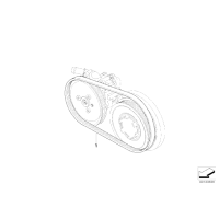 Pasek micro BMW E87 E90 E91 318d 118d M47N2 - 11287791786