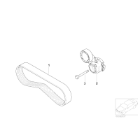 Pasek micro na klimatyzację BMW E60 E61 E63 E65 4,0 5,0 - 11287520177