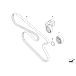 Pasek micro BMW E60 E61 E87N E90 E91 320i 120i 520i N43 - 11287631809