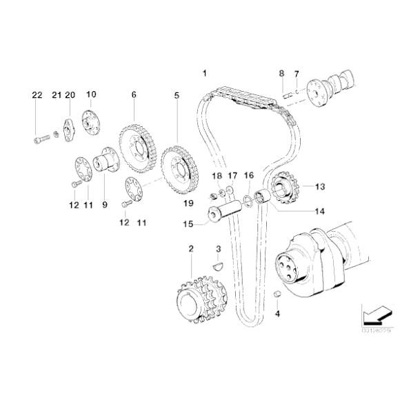11311403081 Łańcuch rozrządu bmw E34 M5 E30 M3 320is E36 M3 - 11311403081 - Części oryginalne BMW Łódź | Sklep internetowy BMW