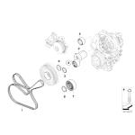 Rolka paska klimatyzacji BMW E60 E81 E87 E90 E91 F10 F11 525d 535d 530d 316i 320i 335i 320d 118d 120d 123d 135i 535i 520i - 1128