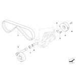 Pasek micro na klimatyzację BMW E46 E39 318d 320d 520d M47 - 64557786171