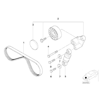 Pasek mikro klimatyzacji BMW E32 E34 E38 E39 M5 730 740 V8 - 11287833266