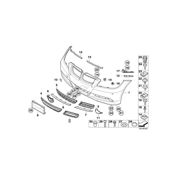 Kratka środk. częściowo zamknięta - 51117154555