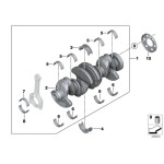 Panewka czerwona BMW E60 E61 E63 E64 E65 E66 E70 E81 E86 E87 E90 F01 F07 F10 F20 - 11247628034