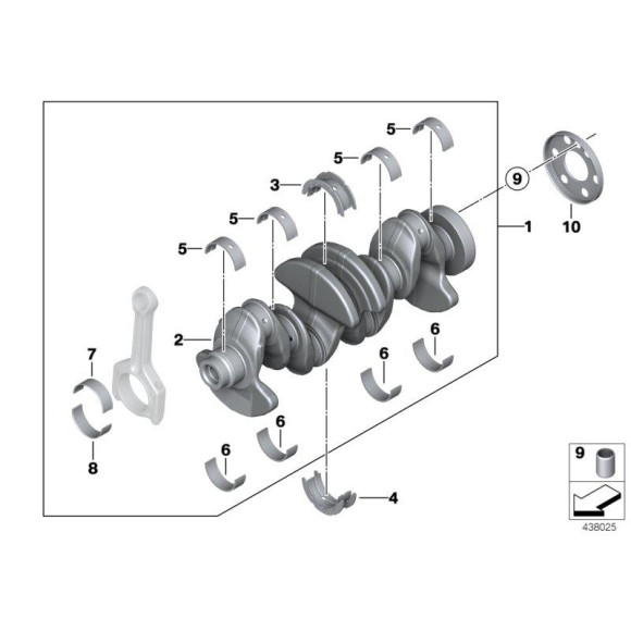Panewka czerwona BMW E60 E61 E63 E64 E65 E66 E70 E81 E86 E87 E90 F01 F07 F10 F20 - 11247628034